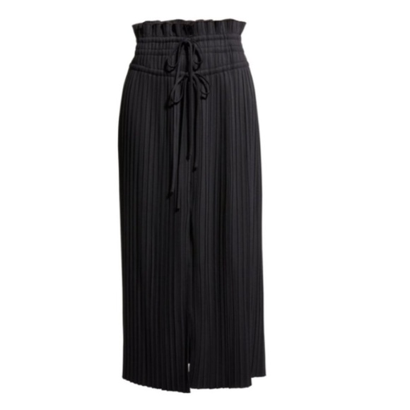 A.L.C. Stella Pleated Skirt in Black Plisse Woven Size 0 - Picture 11 of 12